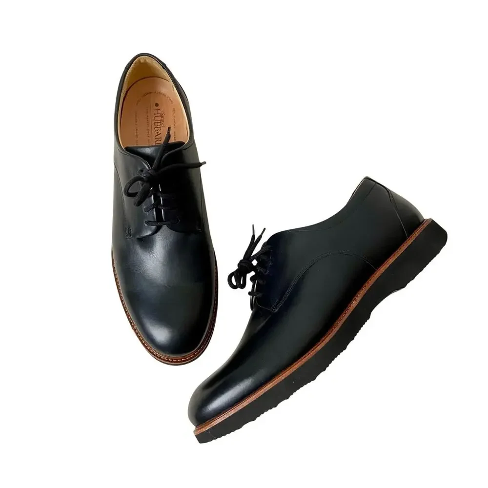 Samuel Hubbard Black Leather Men's Founder Oxford Size 13 Wide